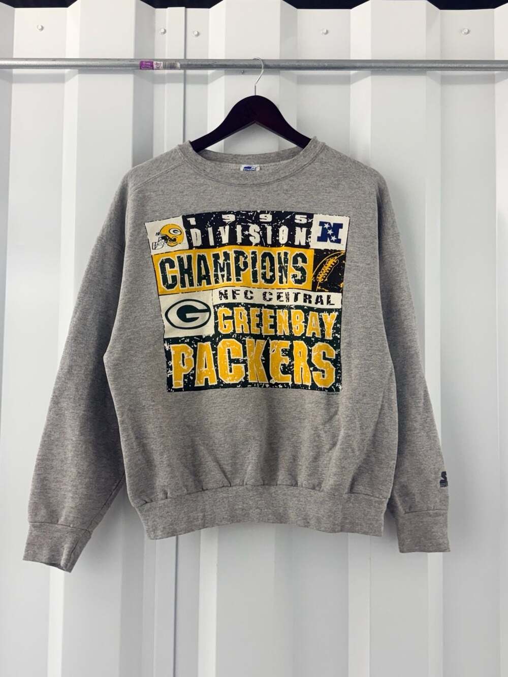 Vintage 1995 Green Bay Packers NFC Champions Starter Crewneck Sweatshirt